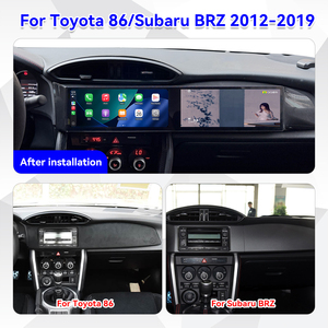 ZWNAV Pantalla Dual de 10.25 Pulgadas para Toyota <span class=keywords><strong>86</strong></span> SUBARU BRZ 2012-2019, Radio de Coche Actualizada con Android 14, Pantalla Táctil Multimedia, Carplay - Product Image 2