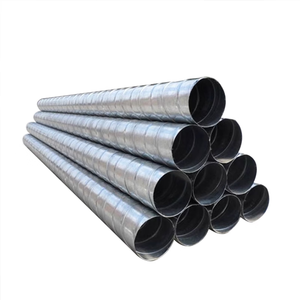 בגדלים מרובים מתכת עגול צינור פחמן פלדה מגולוון פלדה ספירלית אוורור צינור אוויר צינור מערכת hvac - Product Image 1