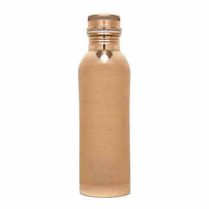 Simple Design Double Wall Copper <b>Water</b> <b>Bottle</b> with Lid for Travel Sports Yoga <b>Gym</b> Use Modern Style - Product Image 1