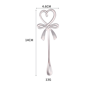 Muỗng cà phê bằng thép không gỉ hình nút bướm sáng tạo, cán hình nút bướm, màu vàng gold, bộ dao dĩa bằng thép không gỉ, muỗng cà phê vàng - Product Image 2