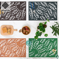 Napperon en tissu impression tapis de Table salle à manger ensembles de Table pour Design classique 13x19in sac accessoires autocollant emballage PCS Eco
