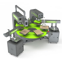 Nouvelle presse à chaud électrique automatique rotative à 6 stations pour transfert par sublimation sur t-shirts