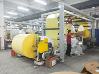Woodfree / Vellum kertas neon kertas gulung berperekat Jumbo warna merah/hijau/Oranye/kuning untuk harga gulungan label