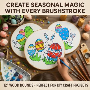 Seau en bois pour artisanat bricolage porte cintre et fête de l'indépendance décor de vacances réutilisable sculpté pour les projets <span class=keywords><strong>Cricut</strong></span> - Product Image 2