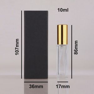 En stock bouteille de parfum en verre élégante de luxe de 10ml portable claire rechargeable vide carré petite boîte de luxe à main quantité minimale de commande 100 pièces - Product Image 6