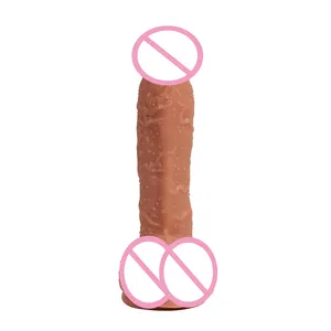 Großhandel China Lieferant Erwachsenen Sexspielzeug Riesen weichen Dildo künstlichen Gummi Penis Dildo Frauen