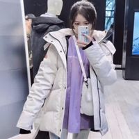 Veste d'hiver style canadien avec garniture en fourrure, épaisse, imperméable, respirante, à manches longues, pour hommes et femmes