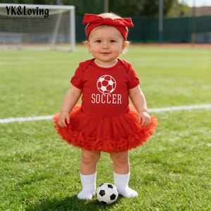 Vestido de Princesa Navideño para Bebé, Moda Otoñal, Estampado de Papá Noel, Rojo y Verde, Tul, Malla, Conjunto de 2 Piezas, Falda y Romper para Fiesta de Recién Nacido - Product Image 2