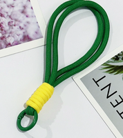 Cordón de Llavero Corto y Ecológico Clarin, Trenzado, 100% Poliéster, Resistente, de 15 cm, para Bolsos y Llaves
