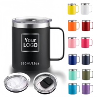 Sipzone acier inoxydable 2025 anniversaire cadeau de mariage personnalisé 12oz 14oz voyage tasse à café couvercle gravure Laser impression 3D classique
