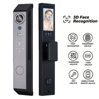Serrure de porte intelligente antivol avec interphone visuel à reconnaissance d'empreintes digitales