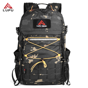 LUPU Unisex High Quality 500D Nylon Tactical <b>Backpack</b> with Waterproof Imitation Zipper Closure for Outdoor Mountaineering - Product Image 1