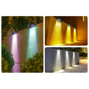 Lampe murale solaire LED étanche pour extérieur, éclairage lumineux carré pour terrasse, jardin, clôture, mur extérieur - Product Image 4