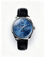 Montres pour hommes en acier inoxydable 316L de 41 mm, logo personnalisé, montres chronographes à phases lunaires de luxe à quartz pour hommes