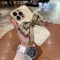 Coque de téléphone antichoc en silicone avec nœud en ruban pour femmes, style streetwear, pour iPhone 18 17 16 15 14 13 Pro Max, livraison gratuite, haute qualité