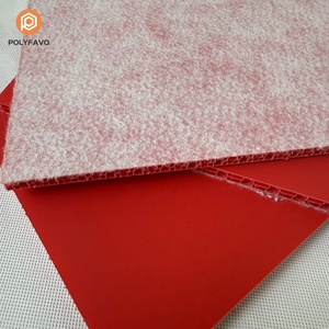 Protection de <span class=keywords><strong>sol</strong></span> en nid d'abeille double couche rouge 2200x1200x10mm, feuille de protection en nid d'abeille FR PP, protection de <span class=keywords><strong>sol</strong></span> anti-chocs - Product Image 3