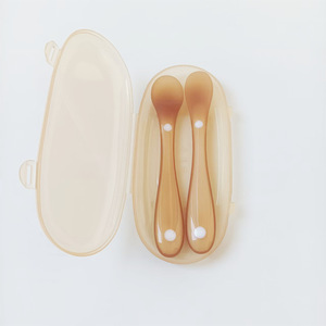Cuchara de Silicona para Bebés, Cuadrada, Suave, Herramienta de Alimentación, Entrenamiento Infantil, <span class=keywords><strong>Vajilla</strong></span> para Niños de <span class=keywords><strong>6</strong></span> <span class=keywords><strong>Meses</strong></span>, HS-2607, China - Product Image 4