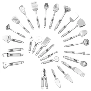 26 Pcs Cooking Tools Set Eco Friendly Cook Accessories Gadgets Baking Spatula Stainless Steel Kitchen Utensils