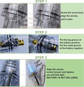 Lampes de pêche <span class=keywords><strong>LED</strong></span> vertes/jaunes alimentées par batterie sous-marine IP68 étanche 6000K lumière du jour 100m de distance <span class=keywords><strong>d</strong></span>'éclairage Clip de chute profonde - Product Image 5