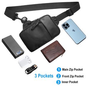 Mini sac bandoulière pour homme et femme, petit sac à bandoulière, sac banane, porte-téléphone pour la course, les voyages, la randonnée, le cyclisme - Product Image 2