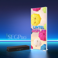 Boîte à lumière LED pour arceau, équipement de salon professionnel, présentoir pop-up, stand publicitaire, cadre de stand d'exposition, boîte à lumière LED SEG