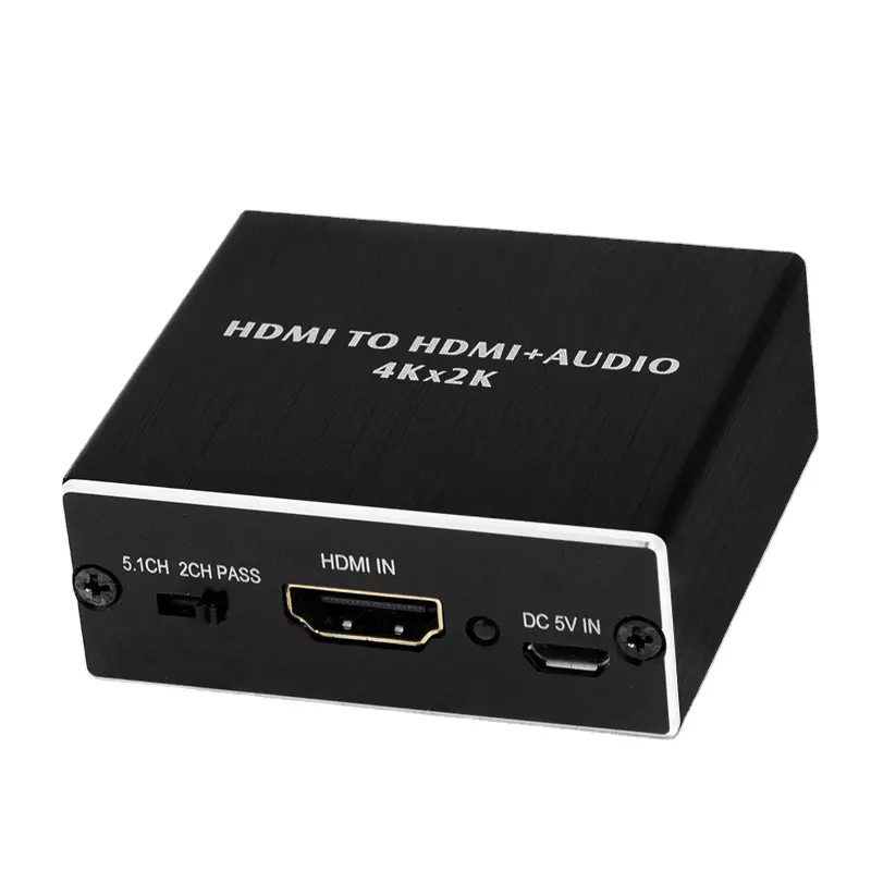 AOEYOO 4K HDMI Audio Extractor HDMI to HDMI Audio Converter for Blue-ray PC Laptop Optical/toslink/spdif/3.5mm Support 2.1/5.1CH