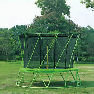Trampolín de gran tamaño para adultos al aire libre, Cama grande redonda para saltar, ejercicio físico, con red de seguridad - Product Image 1