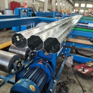 Nhiều đường kính thép mạ kẽm Con lăn màn trập hình bát giác ống cuộn tạo thành máy cho cửa trập - Product Image 5