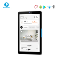 Tablet Android RK3566 Quad Core 2GB+32GB All-in-One RJ45 POE Layar Sentuh IPS 8 inci Plastik untuk Pemasangan di Dinding, untuk Rumah Pintar