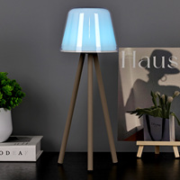 Capteur de balayage intelligent moderne lecture étude décoration de la maison batterie à l'intérieur sans fil portable chevet pliant led lampe de bureau avec abat-jour RVB