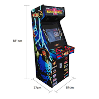 Machine d'arcade à monnayeur à double poignée, jeu vidéo rétro adapté aux centres de jeux et aux parcs d'attractions