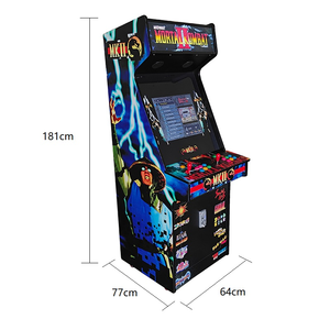 Máquina recreativa de doble control que funciona con monedas, videojuego retro ideal para centros de juego y parques de atracciones. - Product Image 6
