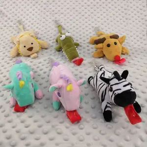 UTOYS Plushies婴儿睡眠动物毛绒舒缓玩具婴儿动物口香糖玩具奶嘴带毛绒玩具
