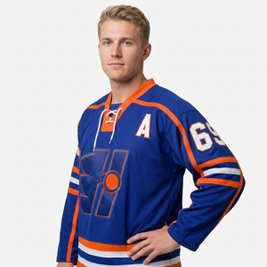 Maillot de hockey sur glace personnalisé, vintage, unisexe, vêtements de sport pour adultes - Product Image 5