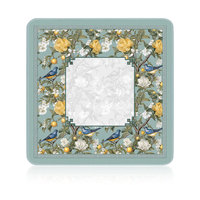 Tapis de jeu de mahjong motif floral moderne 800*800mm, imperméable et durable, motif lotus blanc - Grande Vente