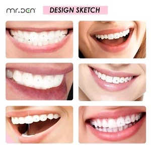 Kit de gemmes dentaires DIY professionnel Mr.Den avec lampe de polymérisation et <span class=keywords><strong>colle</strong></span> de qualité alimentaire <span class=keywords><strong>pour</strong></span> usage domestique - Product Image 5