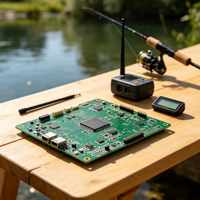 Carte mère PCBA personnalisée pour détecteur de poissons sans fil, sondeur de pêche intelligent, carte mère de détecteur de poissons sous-marin OEM ODM