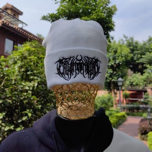 Chapeau en laine tricoté à trois trous avec logo brodé de haute qualité personnalisé, chapeau d'hiver avec logo, pull à capuche masqué pour unisexe - Product Image 5