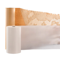 Rouleau de papier kraft alvéolé personnalisé en couleurs marron, noir, blanc pour emballage cadeau et emballage protecteur artisanal