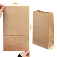 Petit sac en papier kraft SoS à fond carré pour pain alimentaire en gros