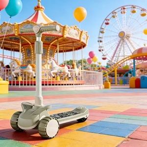 Electric Skateboard Scooter Children Seatable Music Flash Mute <b>Three</b>-Wheel Foldable Detachable Outdoor Toy for Kids Aged 1-8 - Product Image 3