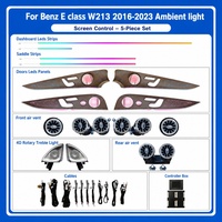 Éclairage d'ambiance pour voiture, 64 couleurs, éclairage d'ambiance intérieur de voiture, éclairage LED d'ambiance pour Mercedes-Benz Classe E W213 2016-2023