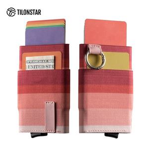 TILONSTAR TVC212 Fabricant OEM Mini Smart RFID personnalisé Blocage Business Bank ID Credit Pop Up Card Holder Case - Product Image 1