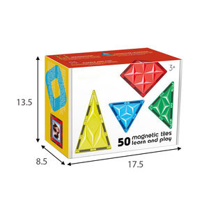 Bloques de Construcción Magnéticos STEM, Juego Educativo de Construcción para Niños Preescolares, Juego Sensorial, Desarrollo Creativo, 50 Piezas - Product Image 6