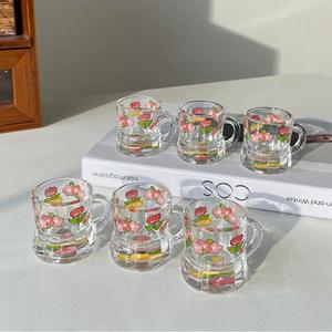 แก้วช็อตแก้วใส่น้ำพร้อมรูปลอกผลไม้สำหรับเก็บเกี่ยวน้ำผลไม้อุปกรณ์ดื่มสำหรับใช้ในครัวเรือนของตกแต่งฟาร์ม - Product Image 1