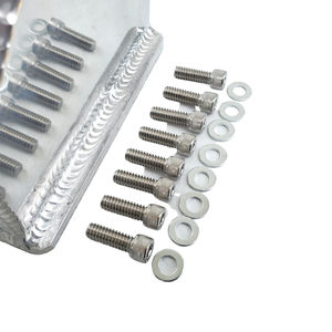 작은 블록 Chevy 광택 알루미늄 제작 밸브 커버 SBC 350 400 브리더 - Product Image 6