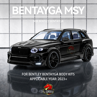 Kit de pare-chocs en carbone sec pour Bentley Bentayga, style M, avec spoiler de capot, pare-chocs et kit carrosserie pour passage de roue (facelift)