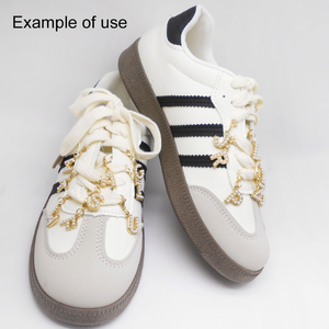 진주 장식 금 합금 알파벳 참 펜던트 목걸이 팔찌 열쇠고리 제작 및 가방 신발 장식용 - Product Image 2