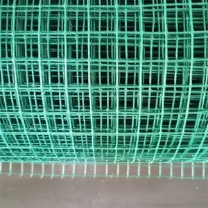 Cina panel pagar gulungan jala kawat las galvanis 10 kaki besi hitam tergalvanis