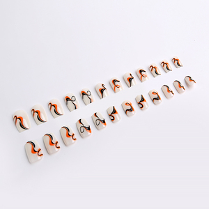 <span class=keywords><strong>Uñas</strong></span> Postizas <span class=keywords><strong>Cortas</strong></span> Cuadradas al por Mayor, 24 Piezas, Puntas de <span class=keywords><strong>Uñas</strong></span> Acrílicas ABS Reutilizables para Uso Diario - Product Image 4